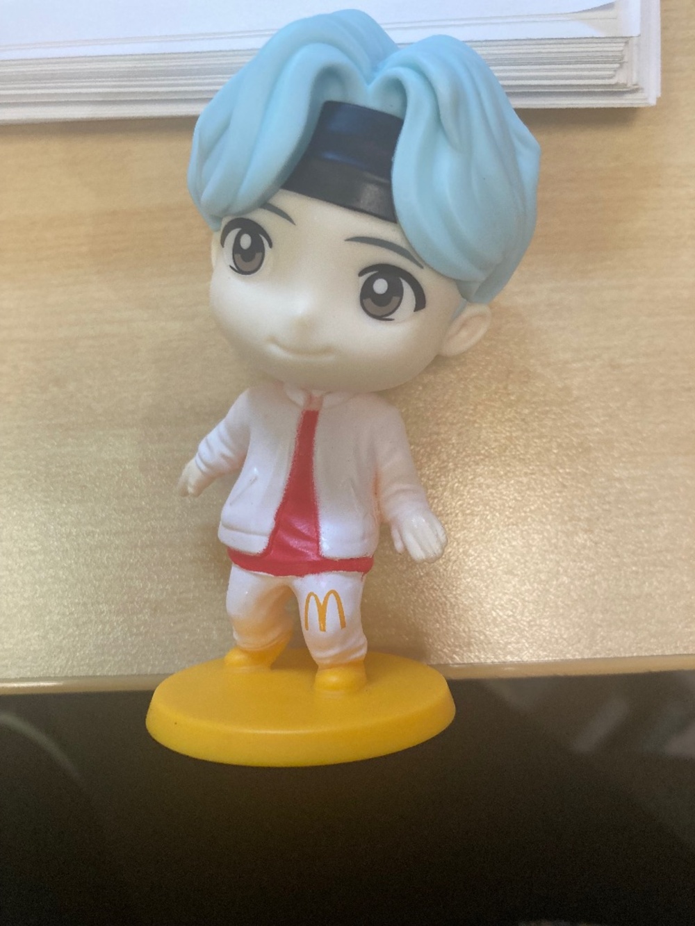 2025 McDonald's Suga TINY TAN x BTS 2025 Happy Meal Toy Blue Hair